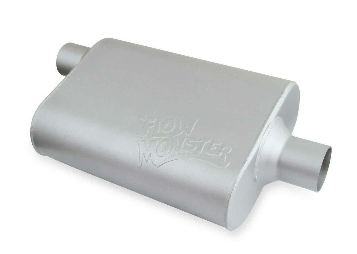 Flowmonster 2-Chamber Muffler 42441-FM 2.25 Offset Inlet_2.25 Center Outlet